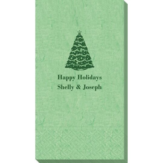 Christmas Tree Bali Guest Towels